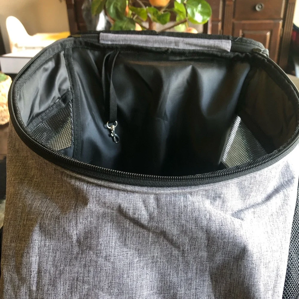 Gray Dog Carrier Backpack